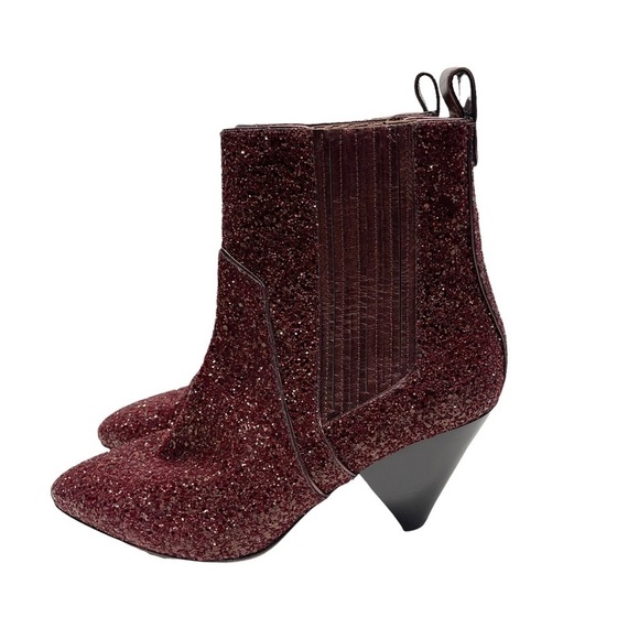 Veronica Beard Bennett Crushed Glitter Booties - Picture 3 of 9